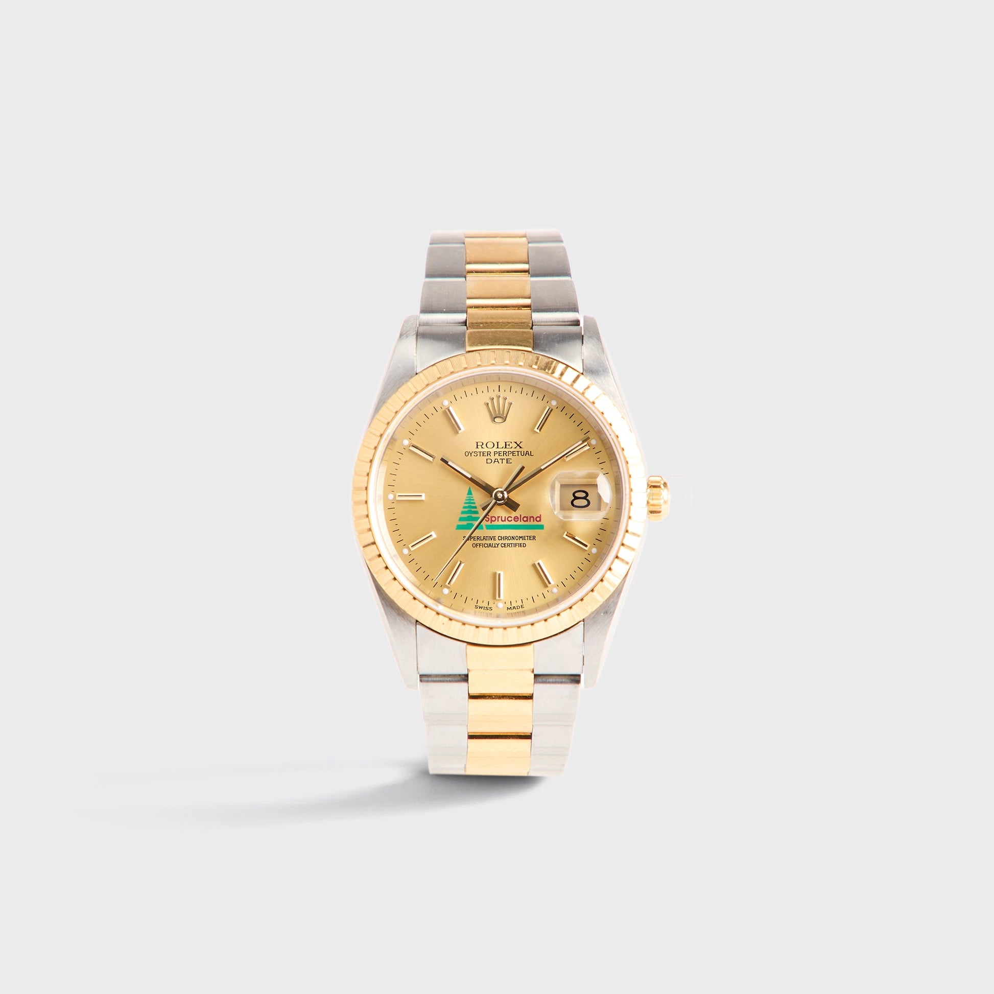 Men Kith Wind Vintage Rolex Spruceland Date 15223 W/ Hang Tag Unpolished