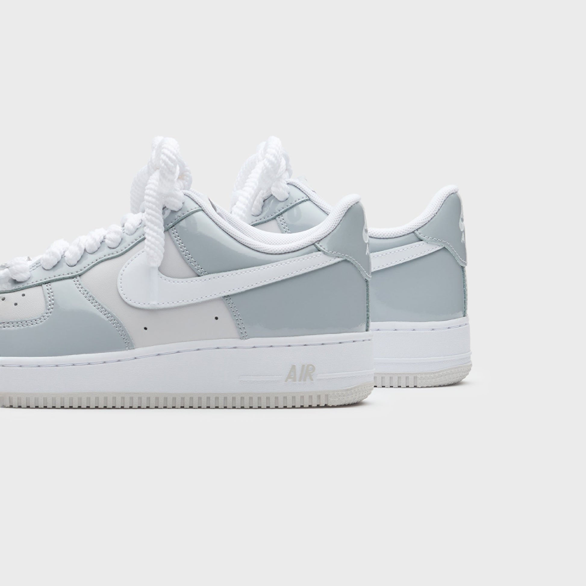 Men Kith Nike Air Force 1 ’07 LV8 - Edge Wolf Grey / White / Vast Grey