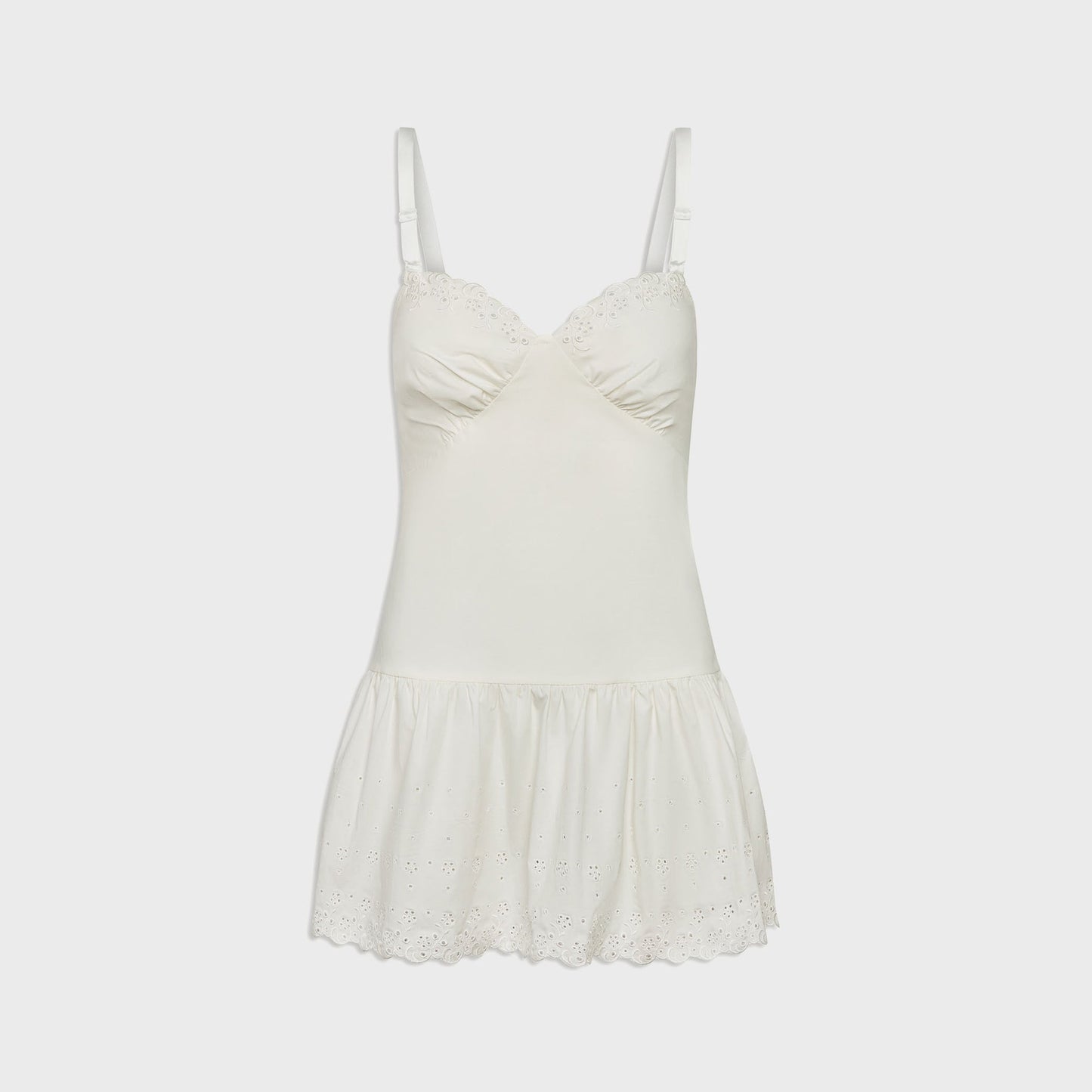 Women Kith Frankies Bikinis Willa Poplin Mini Dress - Spring Cloud
