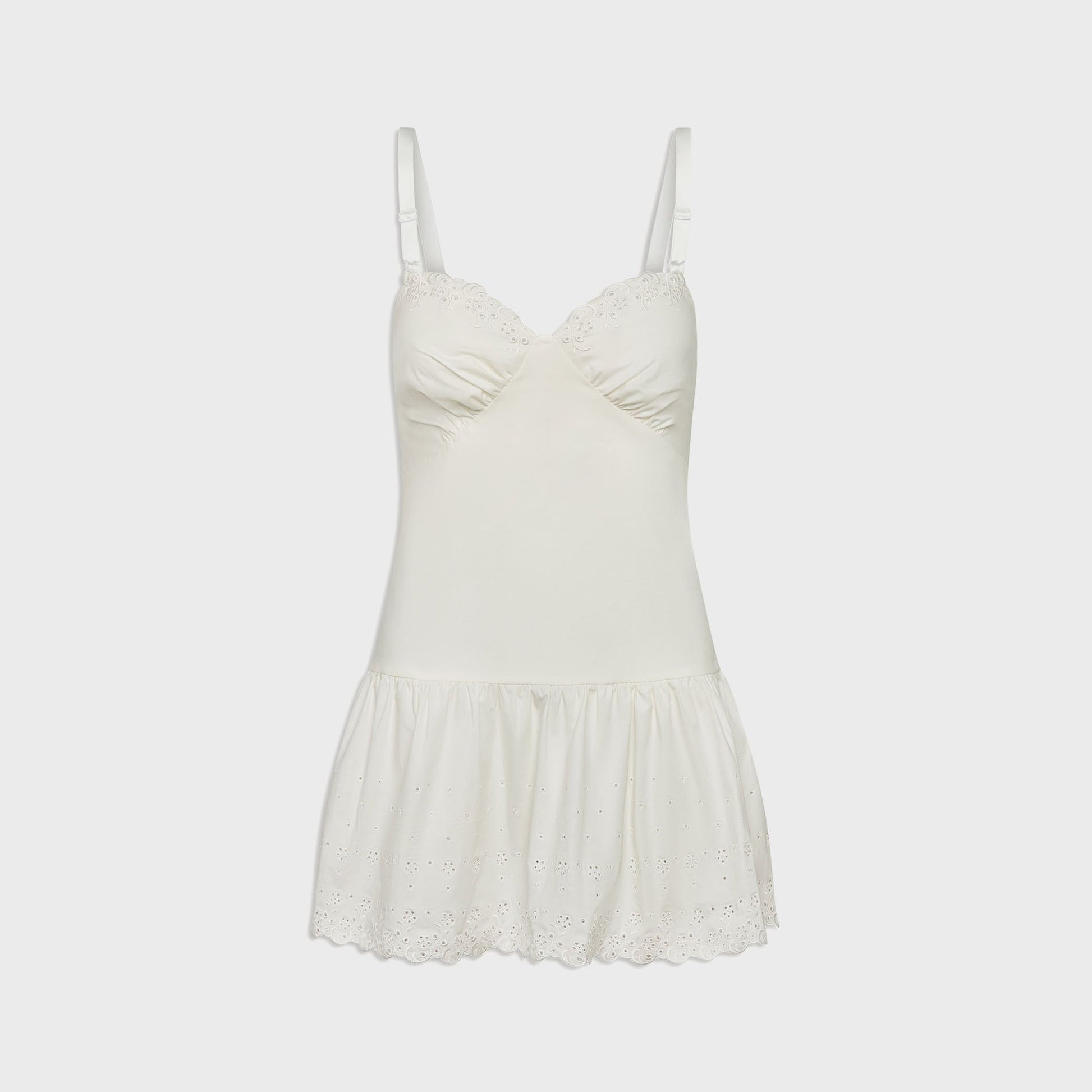 Women Kith Frankies Bikinis Willa Poplin Mini Dress - Spring Cloud