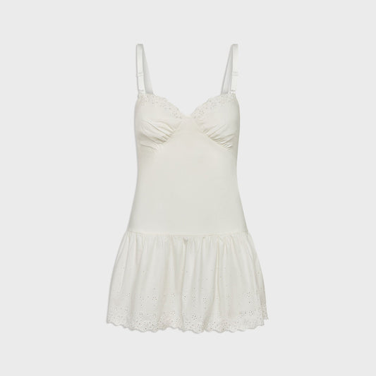 Women Kith Frankies Bikinis Willa Poplin Mini Dress - Spring Cloud