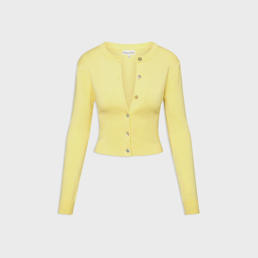 Women Kith Frankies Bikinis Sundae Knit Cardigan - Honeycomb