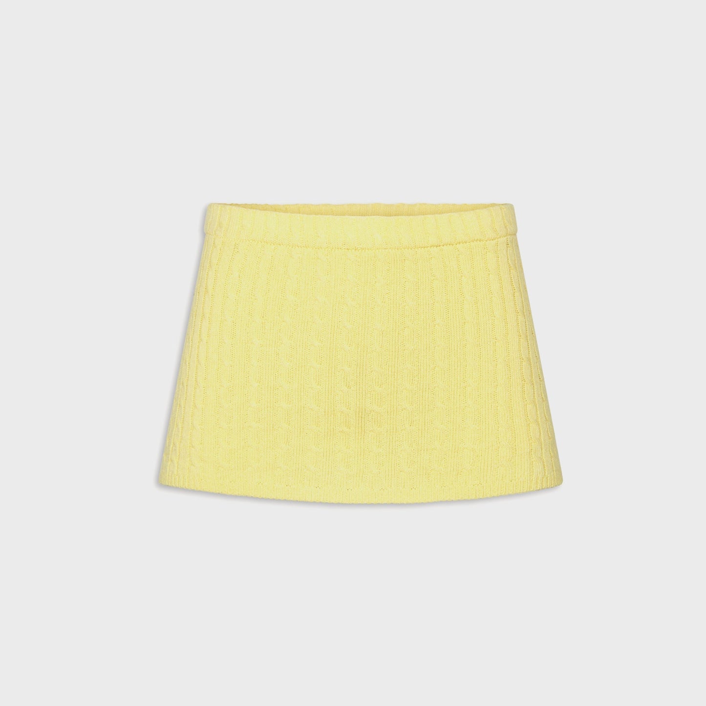 Women Kith Frankies Bikinis Marialla Cable Knit Skort - Honeycomb