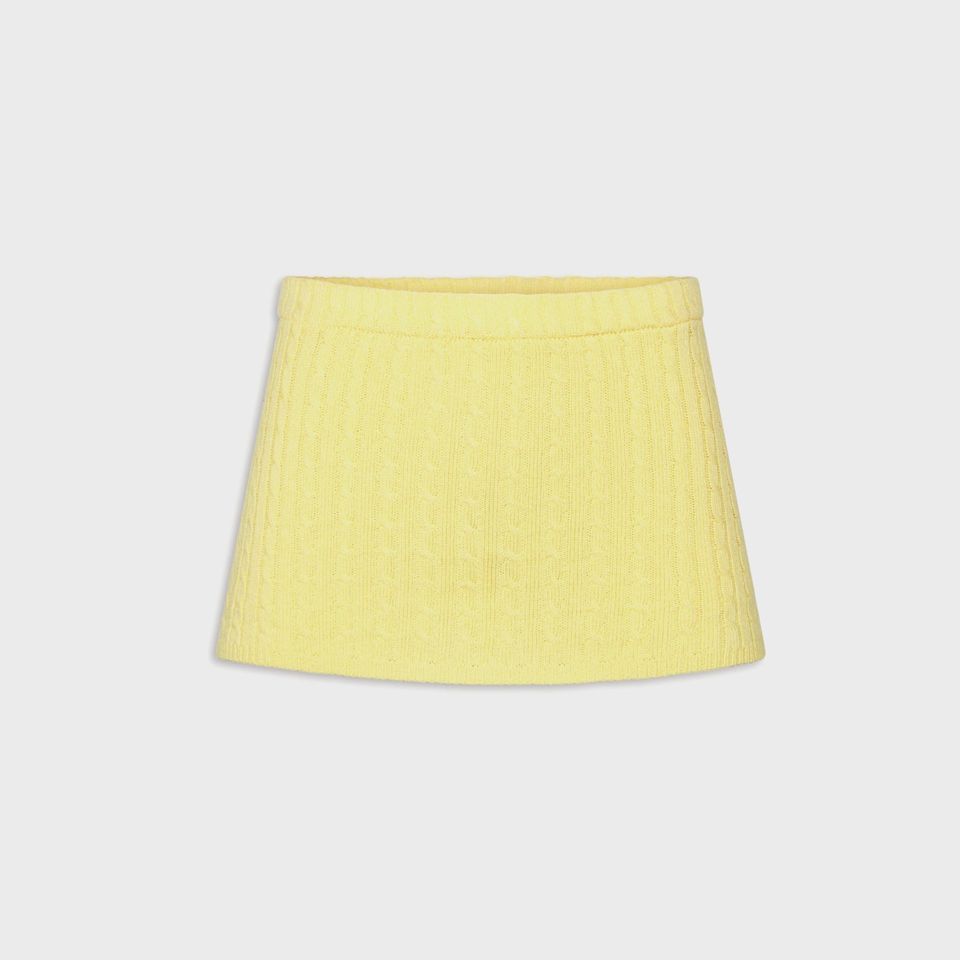Women Kith Frankies Bikinis Marialla Cable Knit Skort - Honeycomb