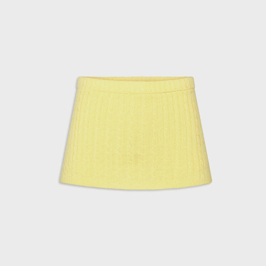 Women Kith Frankies Bikinis Marialla Cable Knit Skort - Honeycomb