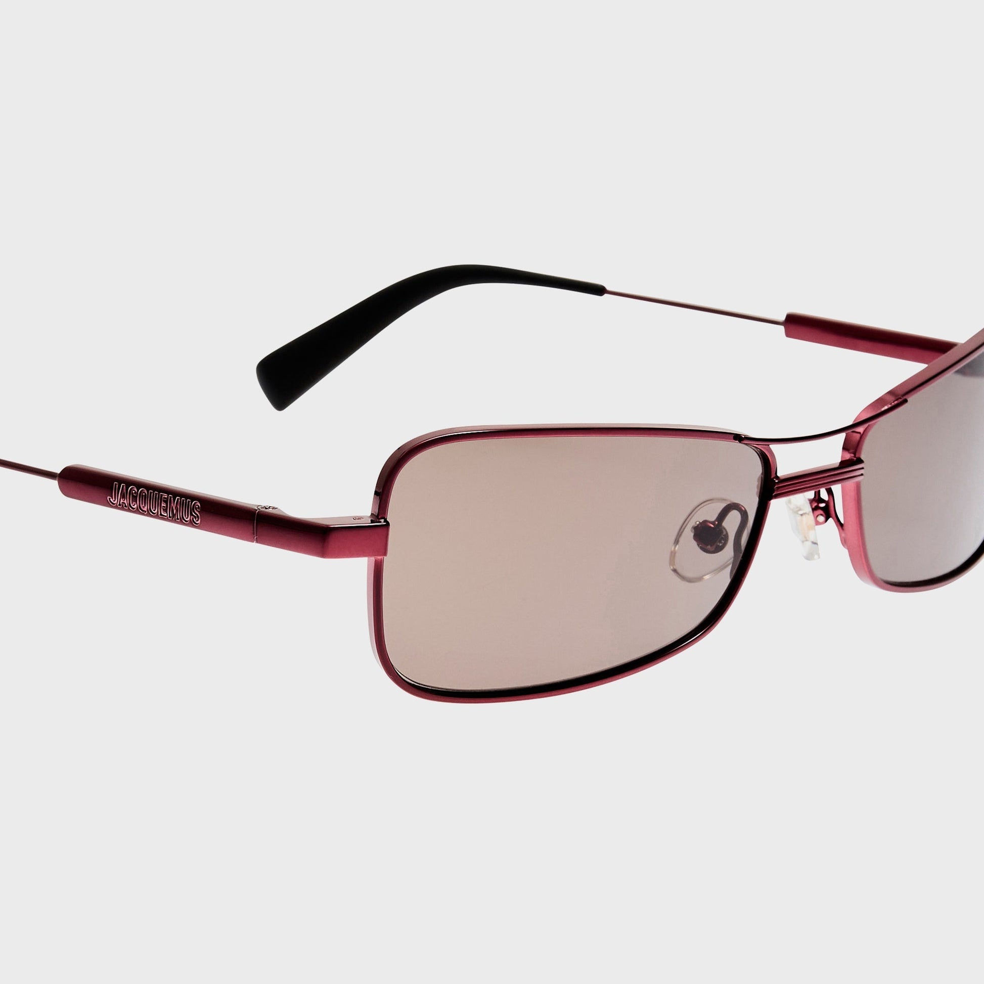 Women Kith Jacquemus Statzione Sunglasses - Bordeaux