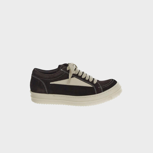 Men|Women Kith Rick Owens Vintage Sneakers Scarpe in Pelle - Mahogany / Milk / Milk