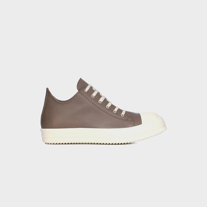Men|Women Kith Rick Owens Low Sneakers Scarpe in Pelle - Dust / Milk / Milk