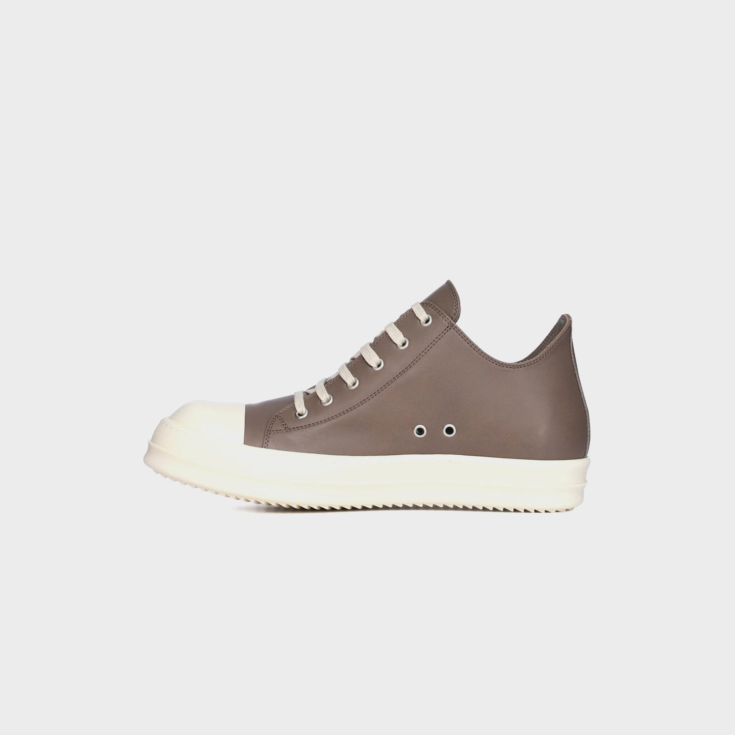 Men|Women Kith Rick Owens Low Sneakers Scarpe in Pelle - Dust / Milk / Milk