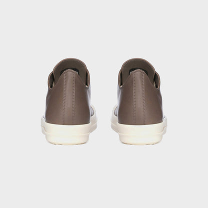 Men|Women Kith Rick Owens Low Sneakers Scarpe in Pelle - Dust / Milk / Milk