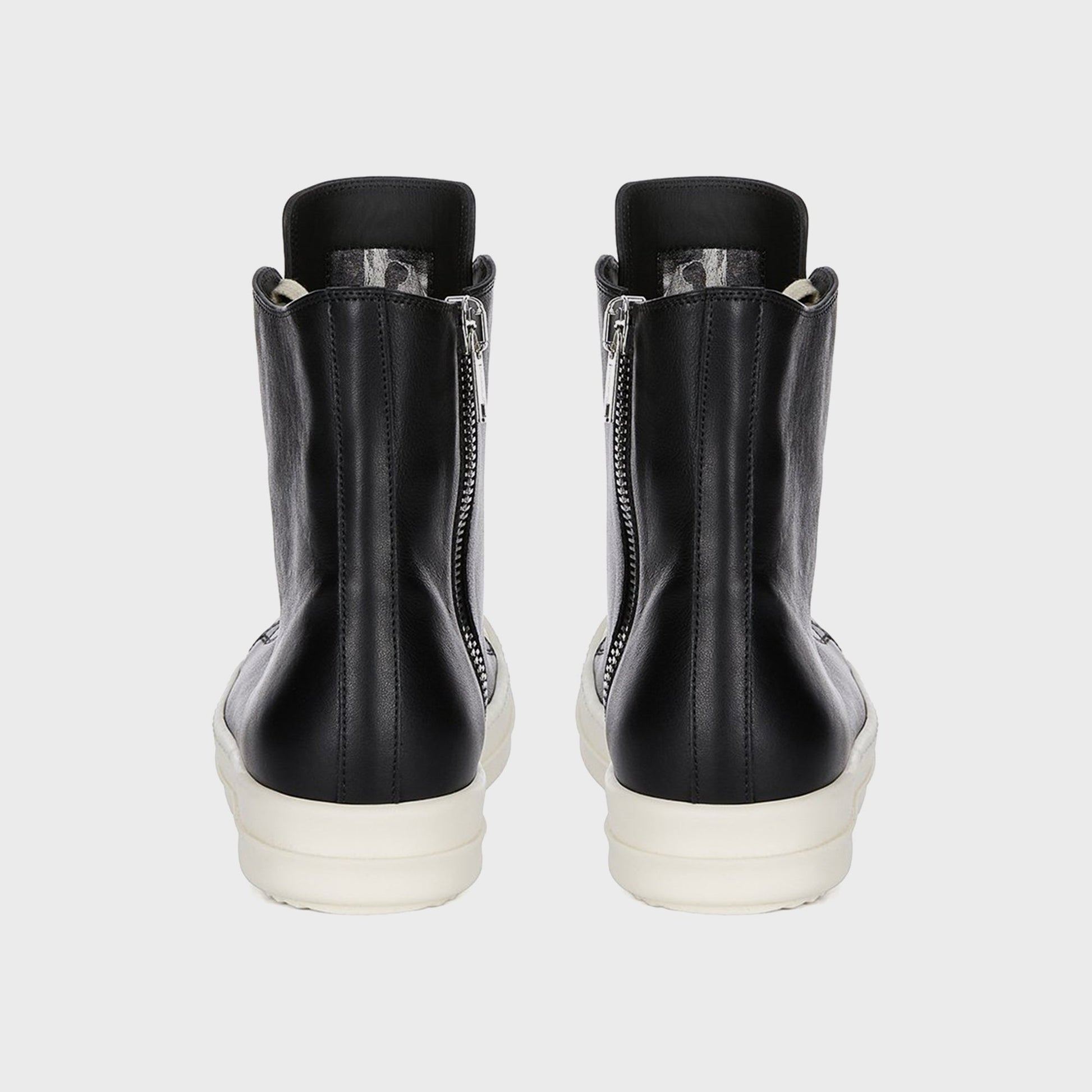 Men|Women Kith Rick Owens Leather Sneakers Scarpe in Pelle - Black / Milk / Milk