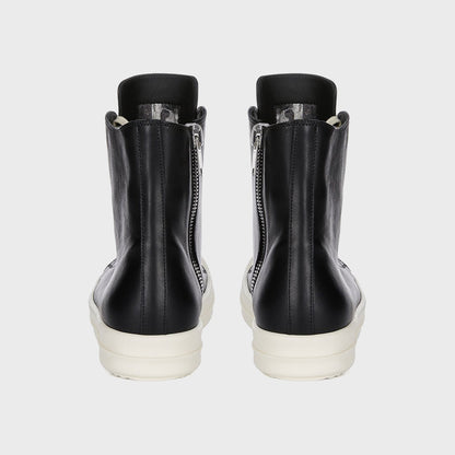 Men|Women Kith Rick Owens Leather Sneakers Scarpe in Pelle - Black / Milk / Milk
