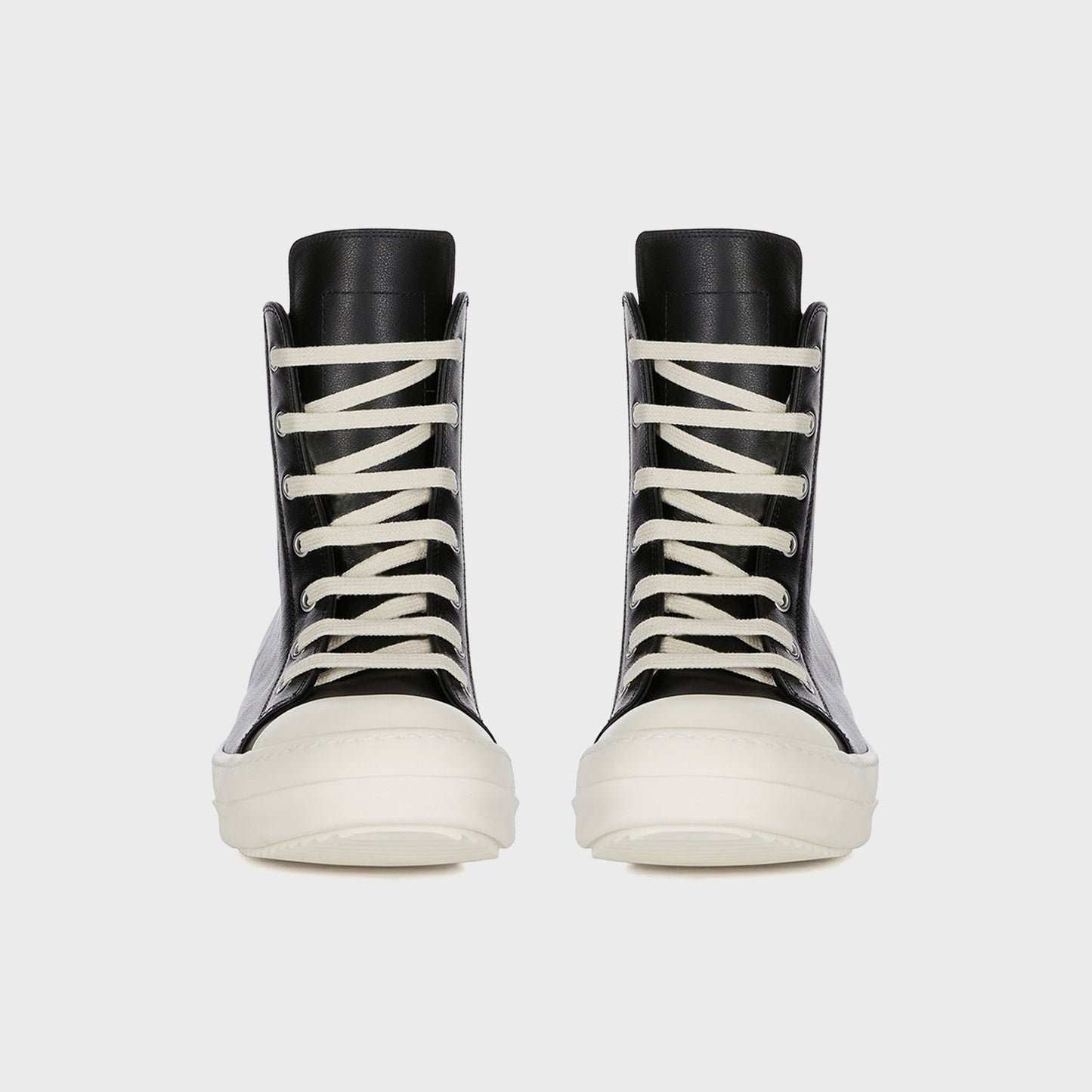 Men|Women Kith Rick Owens Leather Sneakers Scarpe in Pelle - Black / Milk / Milk