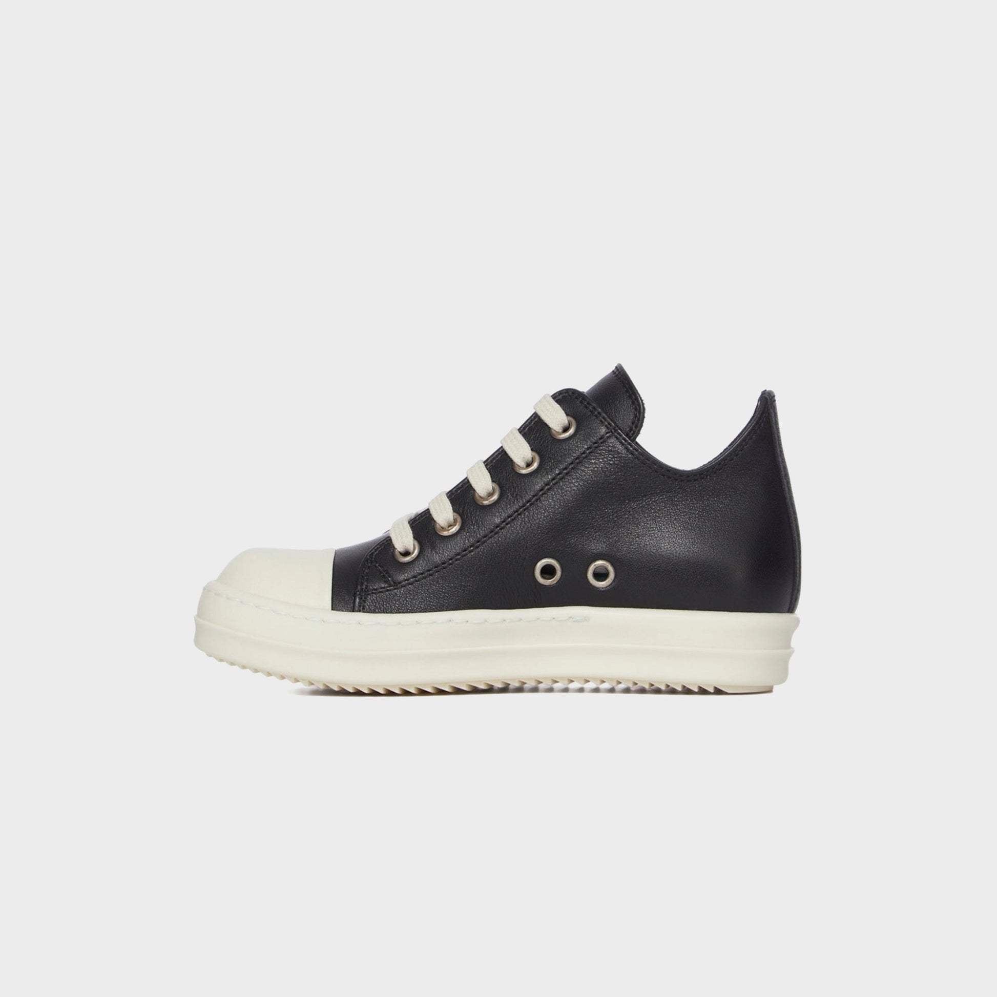 Kids Kith Rick Owens Kids Low Sneakers Scarpe in Pelle - Black / Milk / Milk
