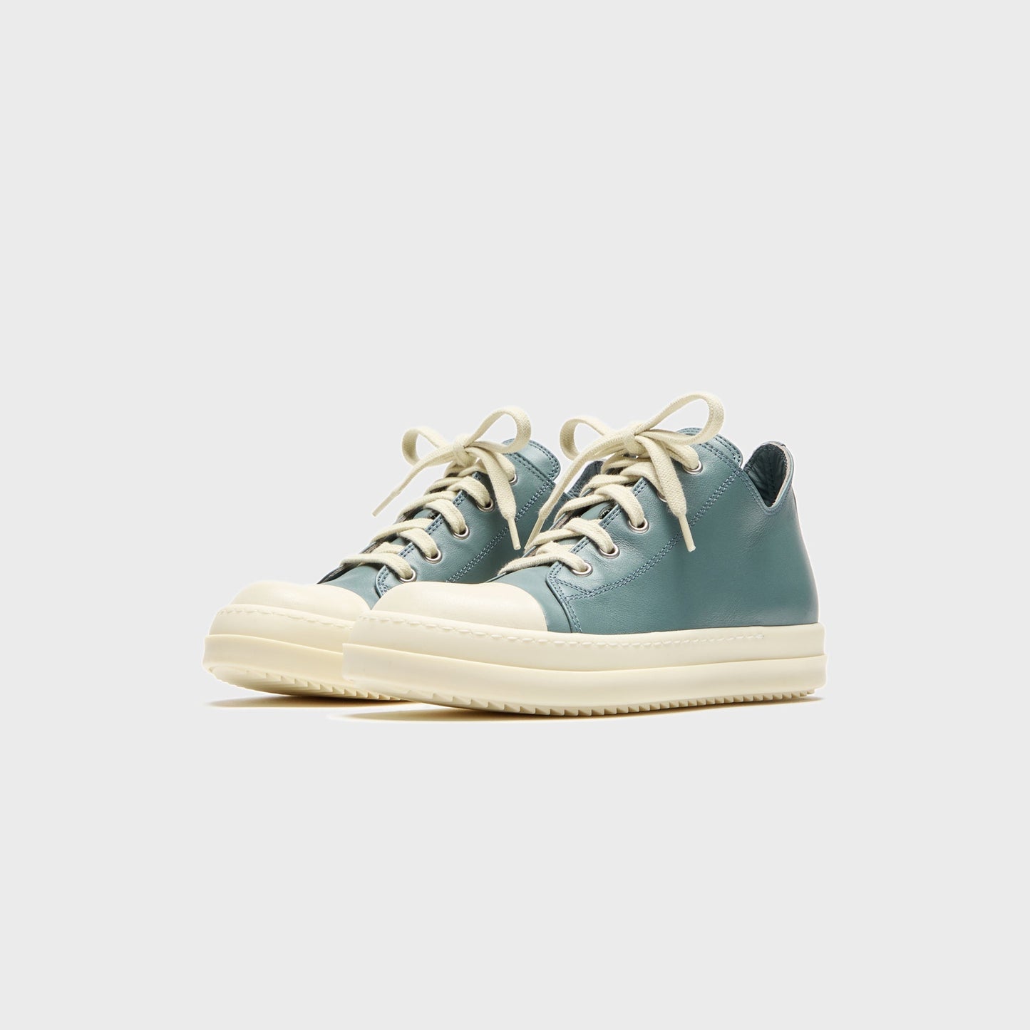 Kids Kith Rick Owens Kids Low Sneakers Scarpe in Pelle - Mouthwash / Milk / Milk