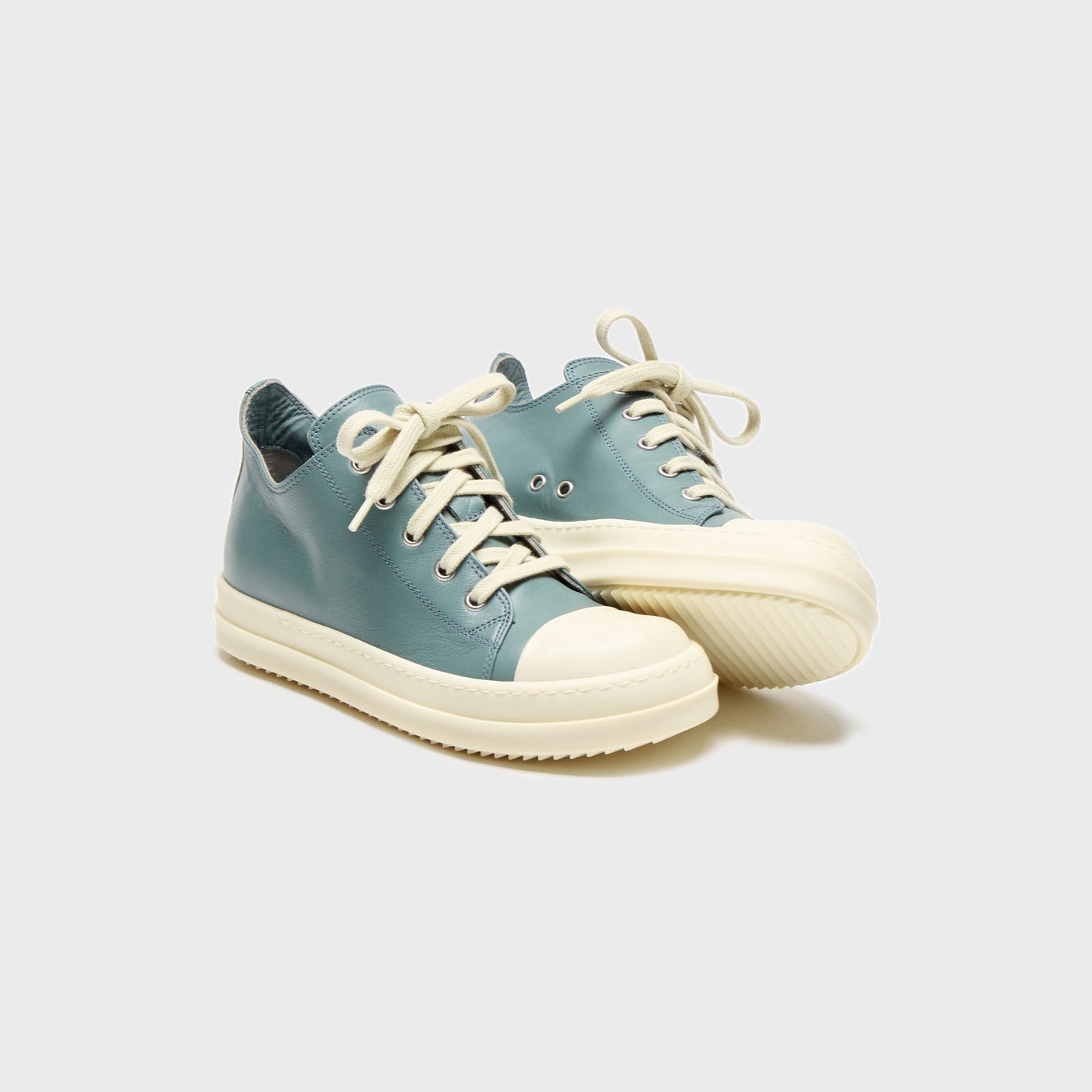 Kids Kith Rick Owens Kids Low Sneakers Scarpe in Pelle - Mouthwash / Milk / Milk