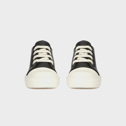 Kids Kith Rick Owens Baby Leather Sneakers Scarpe in Pelle - Black / Milk / Milk