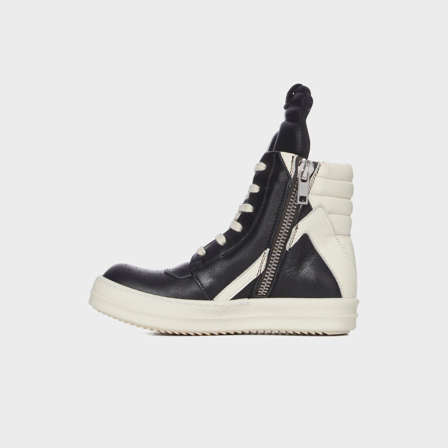 Kids Kith Rick Owens Kids Geobaskets Scarpe in Pelle - Black / Milk / Milk
