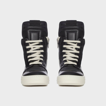 Kids Kith Rick Owens Kids Geobaskets Scarpe in Pelle - Black / Milk / Milk