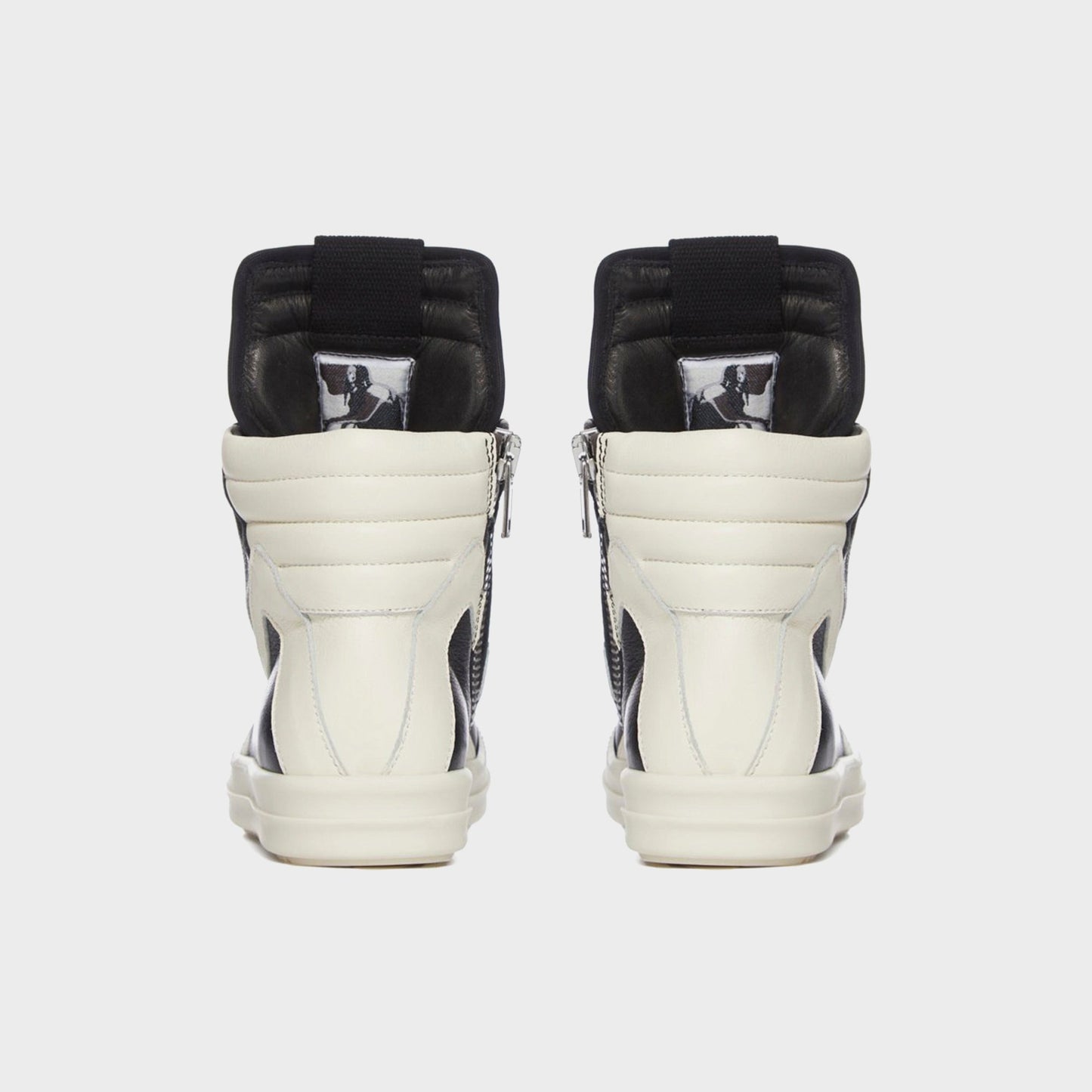 Kids Kith Rick Owens Kids Geobaskets Scarpe in Pelle - Black / Milk / Milk