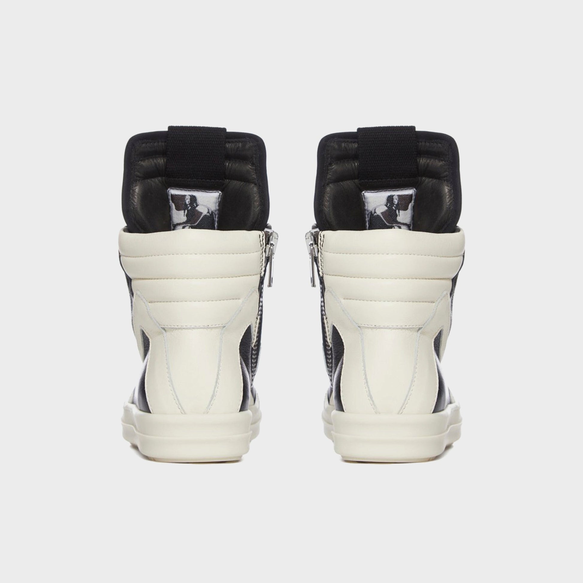 Kids Kith Rick Owens Kids Geobaskets Scarpe in Pelle - Black / Milk / Milk