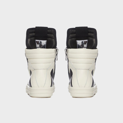Kids Kith Rick Owens Kids Geobaskets Scarpe in Pelle - Black / Milk / Milk
