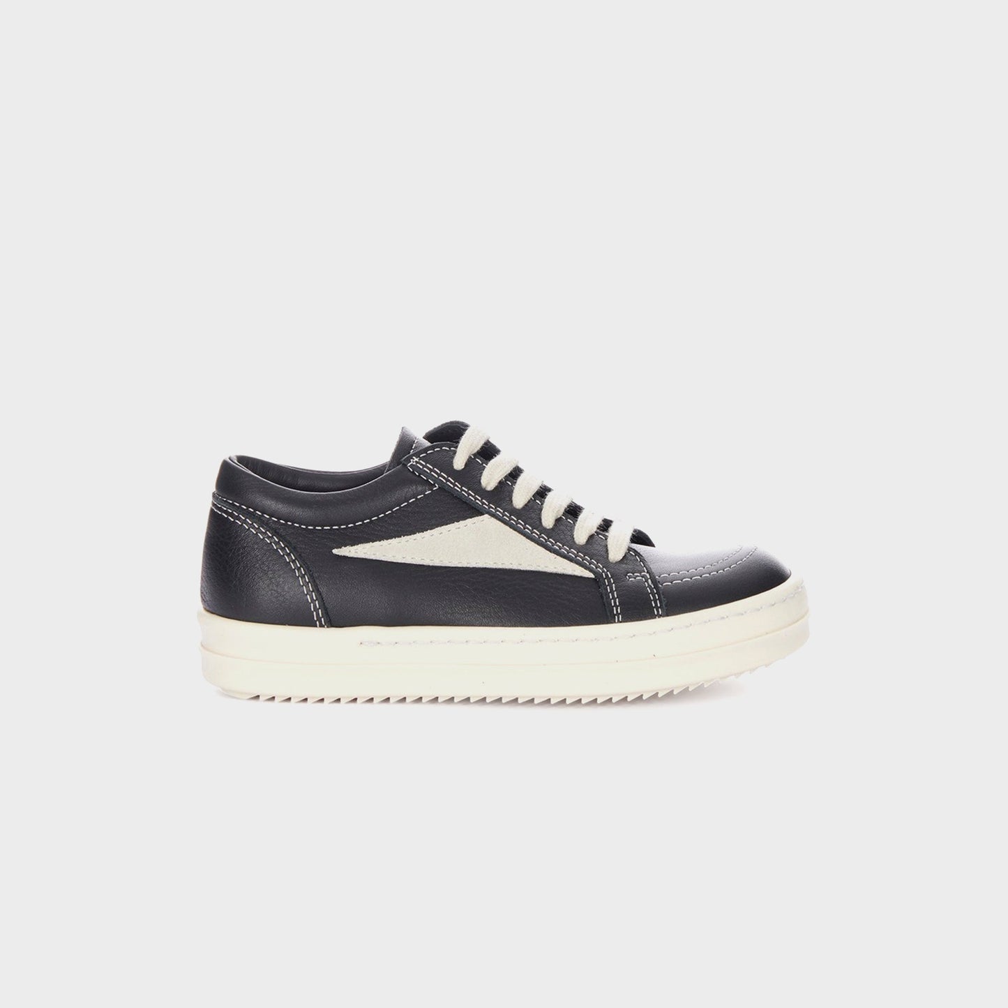 Kids Kith Rick Owens Kids Vintage Sneakers Scarpe in Pelle - Black / Milk / Milk
