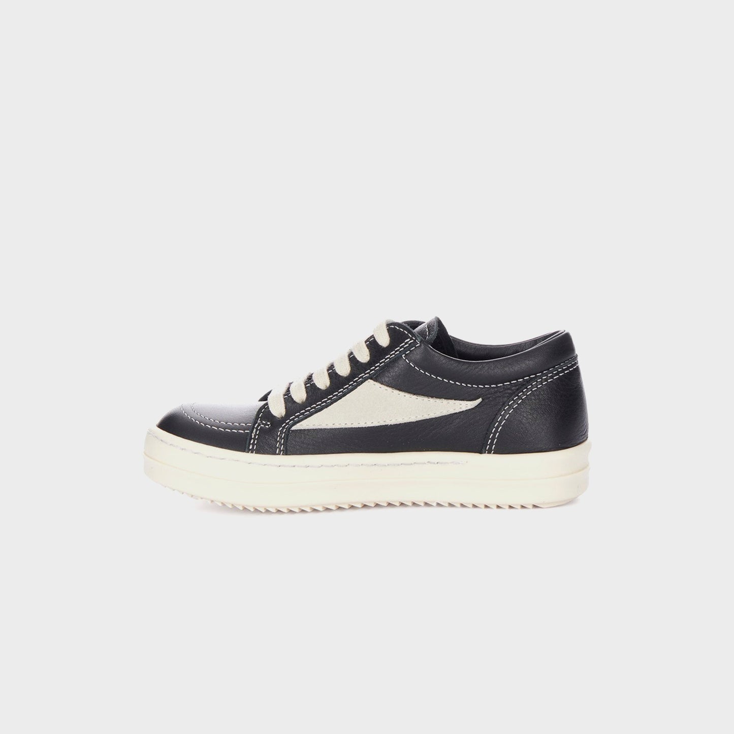 Kids Kith Rick Owens Kids Vintage Sneakers Scarpe in Pelle - Black / Milk / Milk