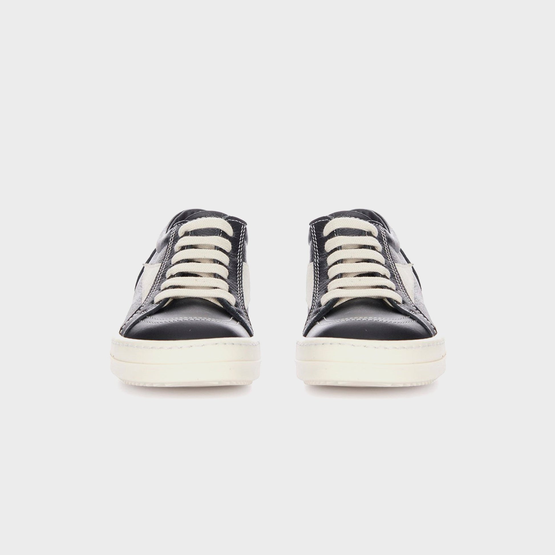 Kids Kith Rick Owens Kids Vintage Sneakers Scarpe in Pelle - Black / Milk / Milk