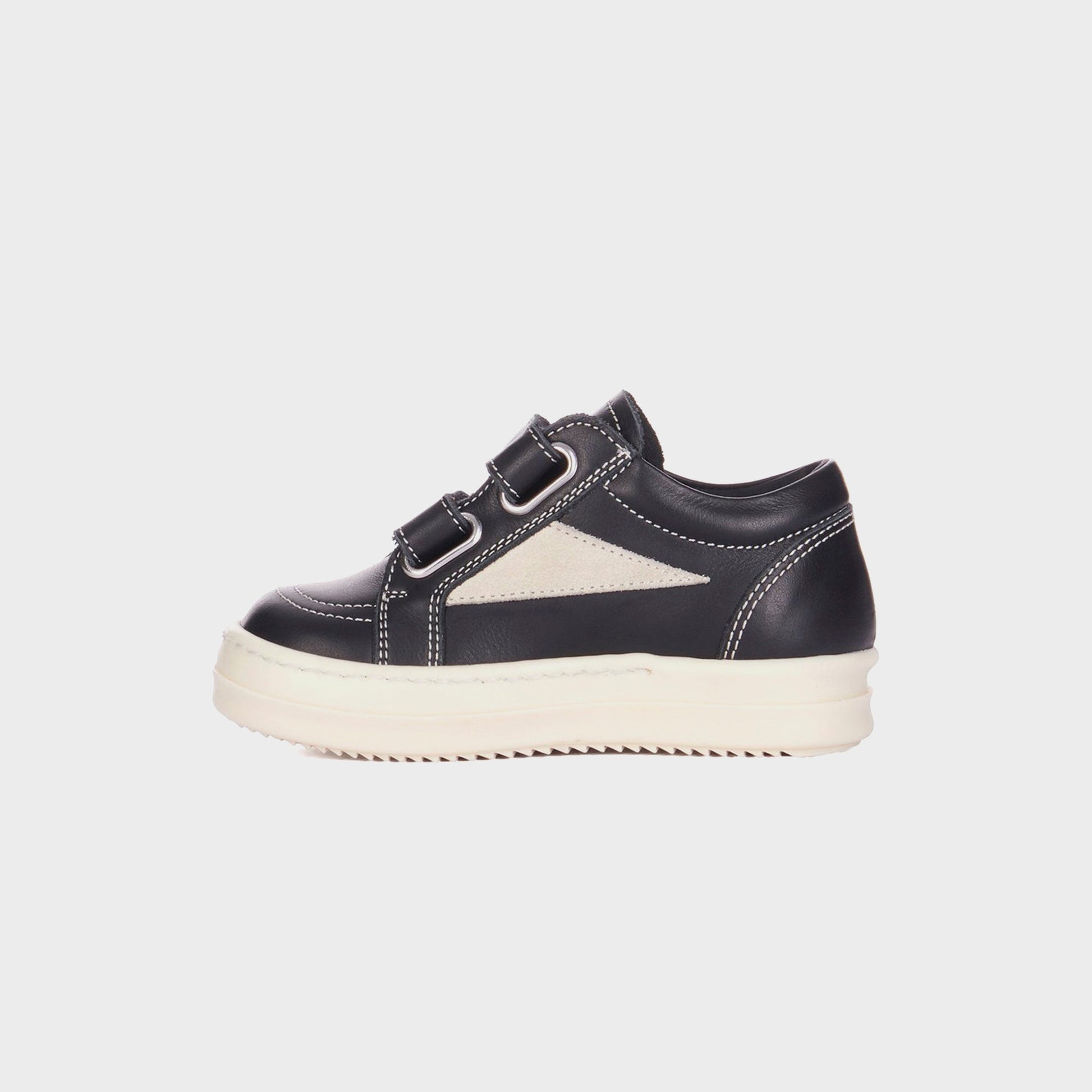 Kids Kith Rick Owens Baby Vintage Sneakers Scarpe in Pelle - Black / Milk / Milk
