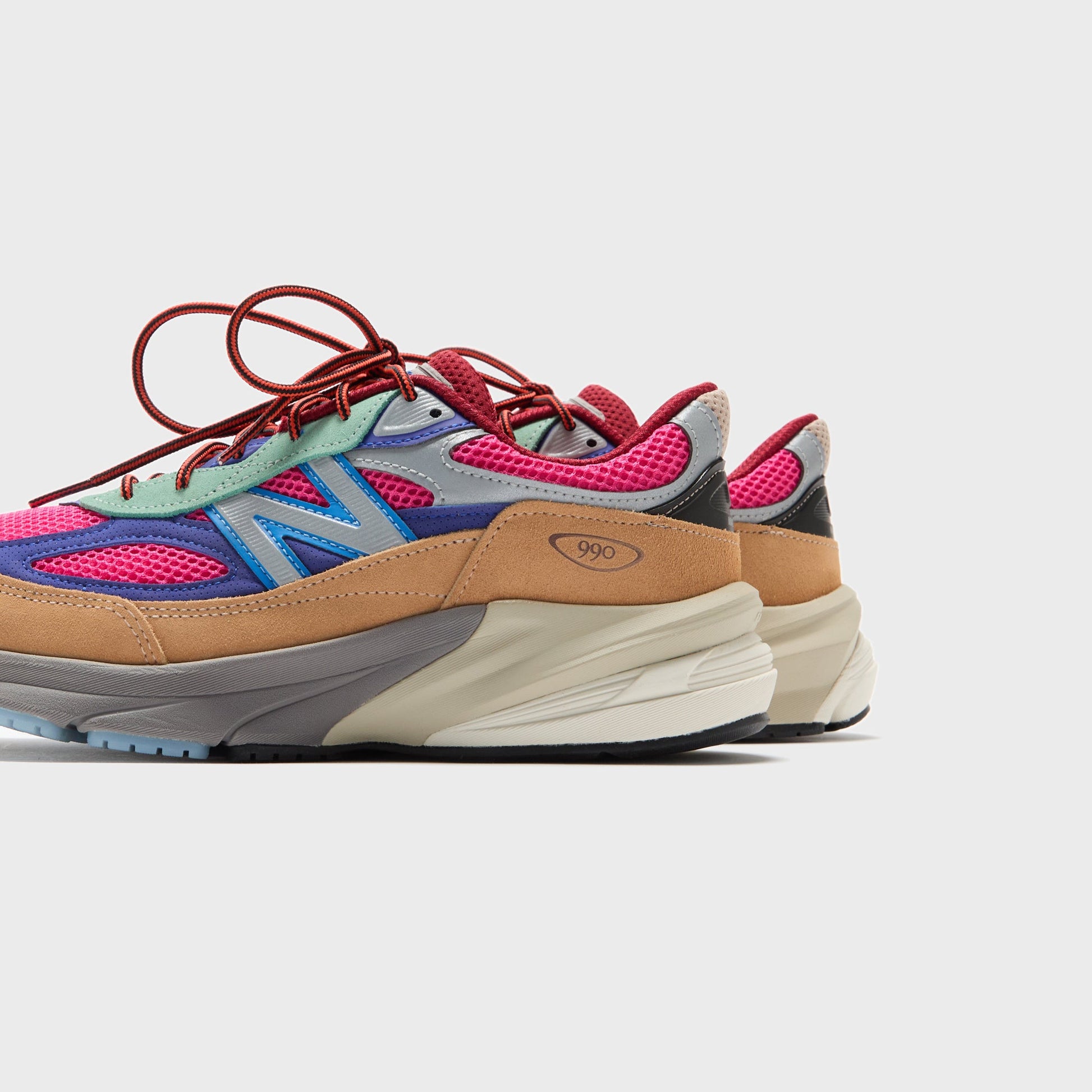 Men Kith New Balance x Action Bronson 990v6 - Hi-Pink / Royal Blue