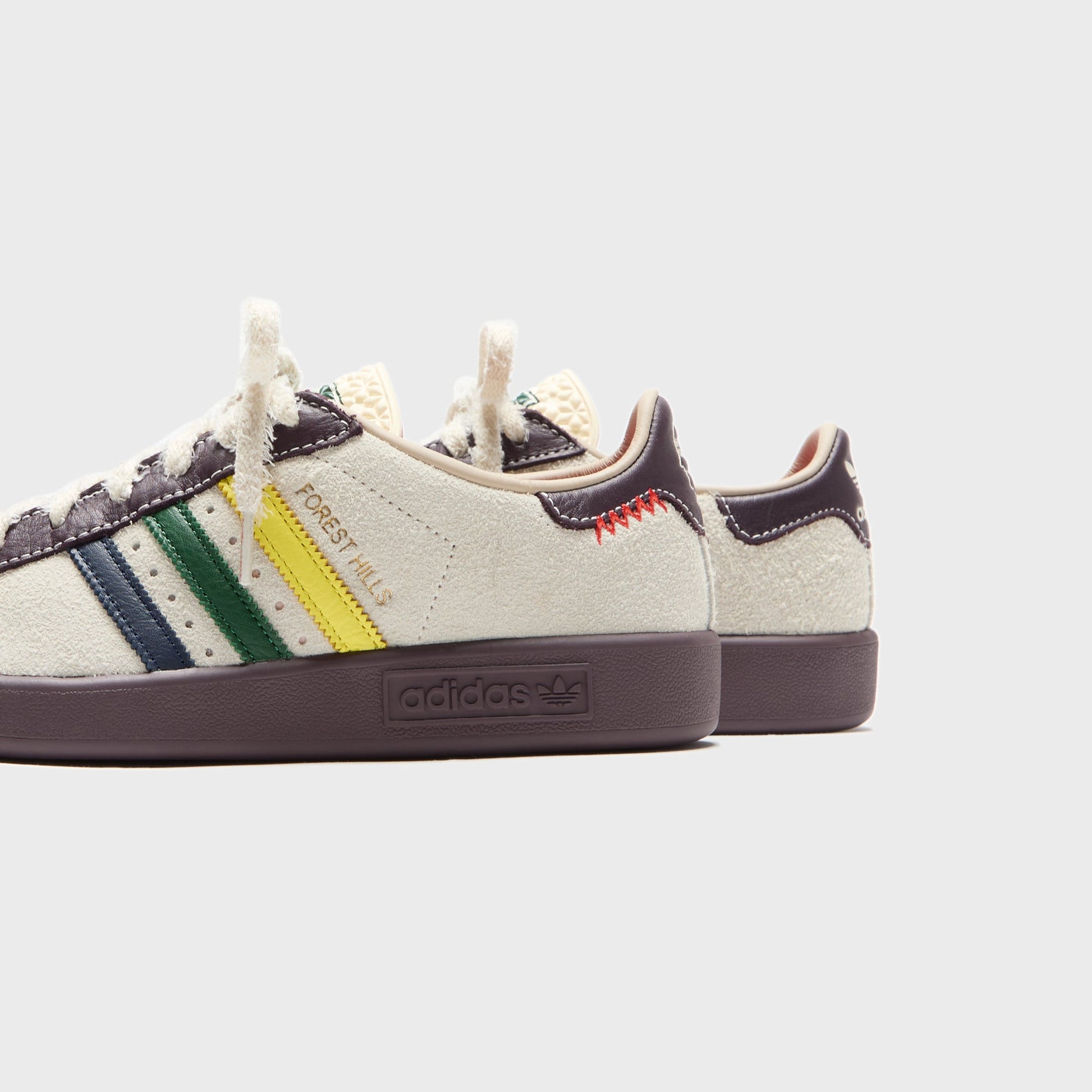 Men Kith adidas x Brain Dead Forest Hills - Cream White / Pantone / Night Red