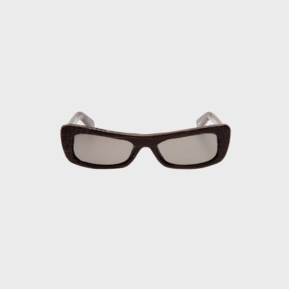 Women Kith Jacquemus Capri Sunglasses - Brown Croc