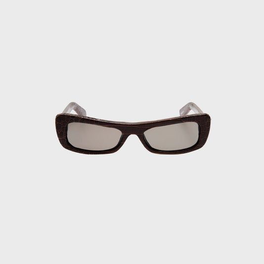 Women Kith Jacquemus Capri Sunglasses - Brown Croc