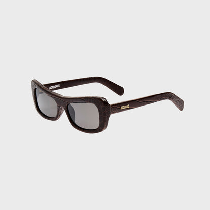 Women Kith Jacquemus Capri Sunglasses - Brown Croc