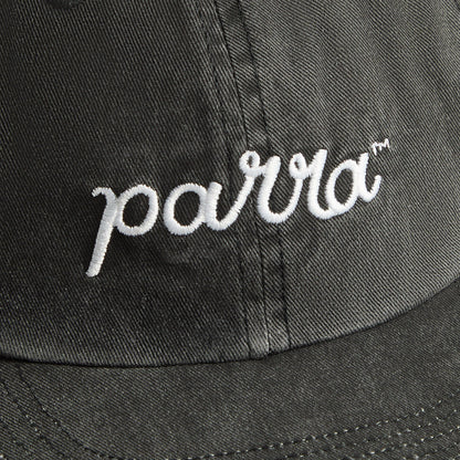 Men Kith by Parra Scripted 6 Panel Cap - Washed Black