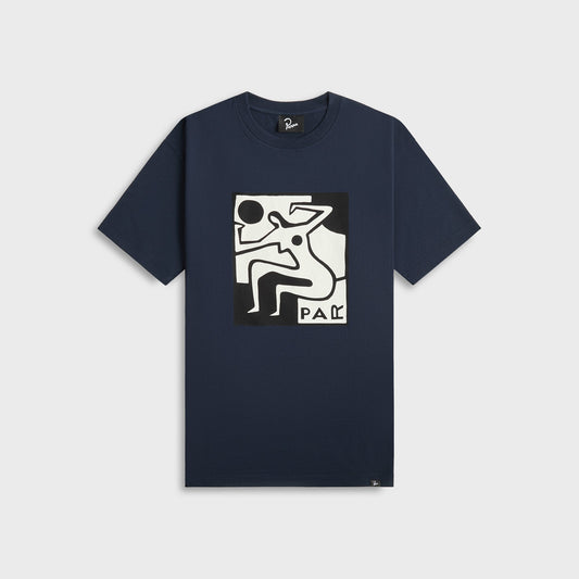 Men Kith by Parra Ball Sports Tee - Navy Blue