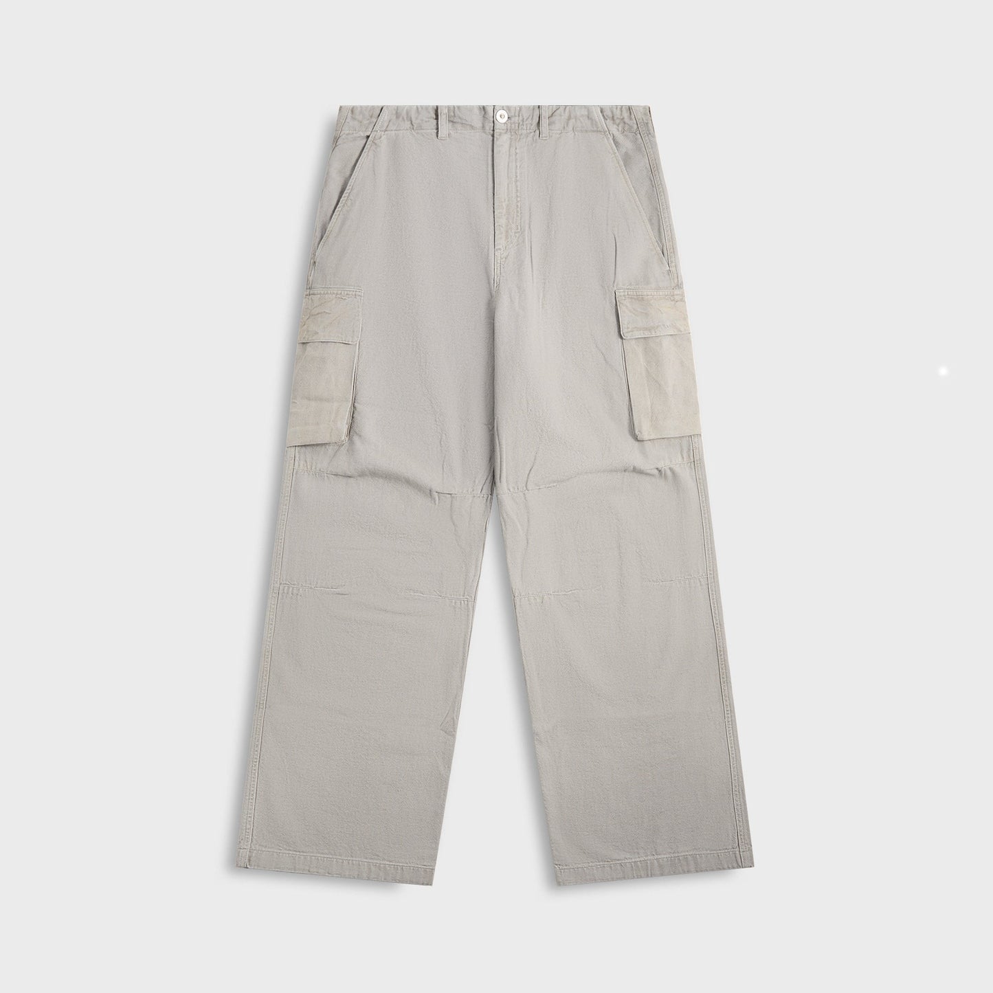 Men Kith Our Legacy Mount Cargo Pant in Stone Gravel Draping Canvas - Grey