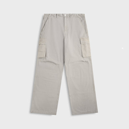 Men Kith Our Legacy Mount Cargo Pant in Stone Gravel Draping Canvas - Grey
