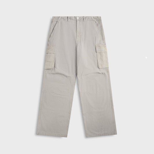 Men Kith Our Legacy Mount Cargo Pant in Stone Gravel Draping Canvas - Grey