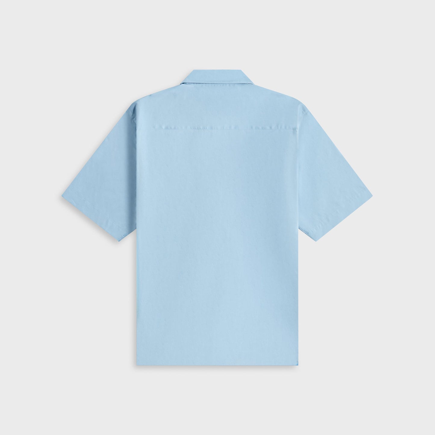 Men Kith Auralee Washed Finx Typewriter Open Collar Shirt - Light Blue