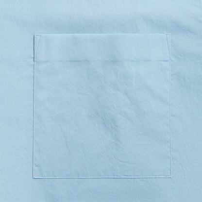 Men Kith Auralee Washed Finx Typewriter Open Collar Shirt - Light Blue