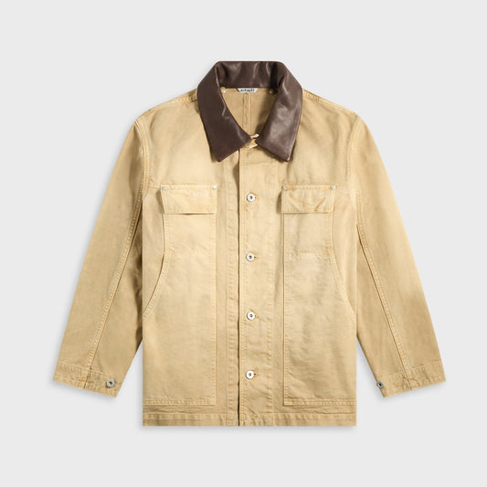 Men Kith Auralee Organic Cotton Duck Blouson - Light Beige