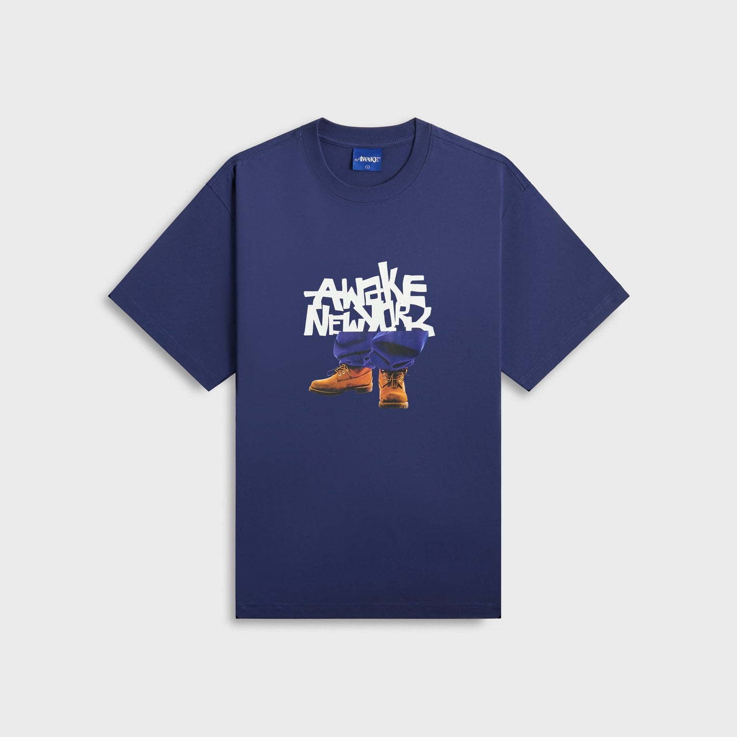 Men Kith Awake NY Stomper Tee - Navy