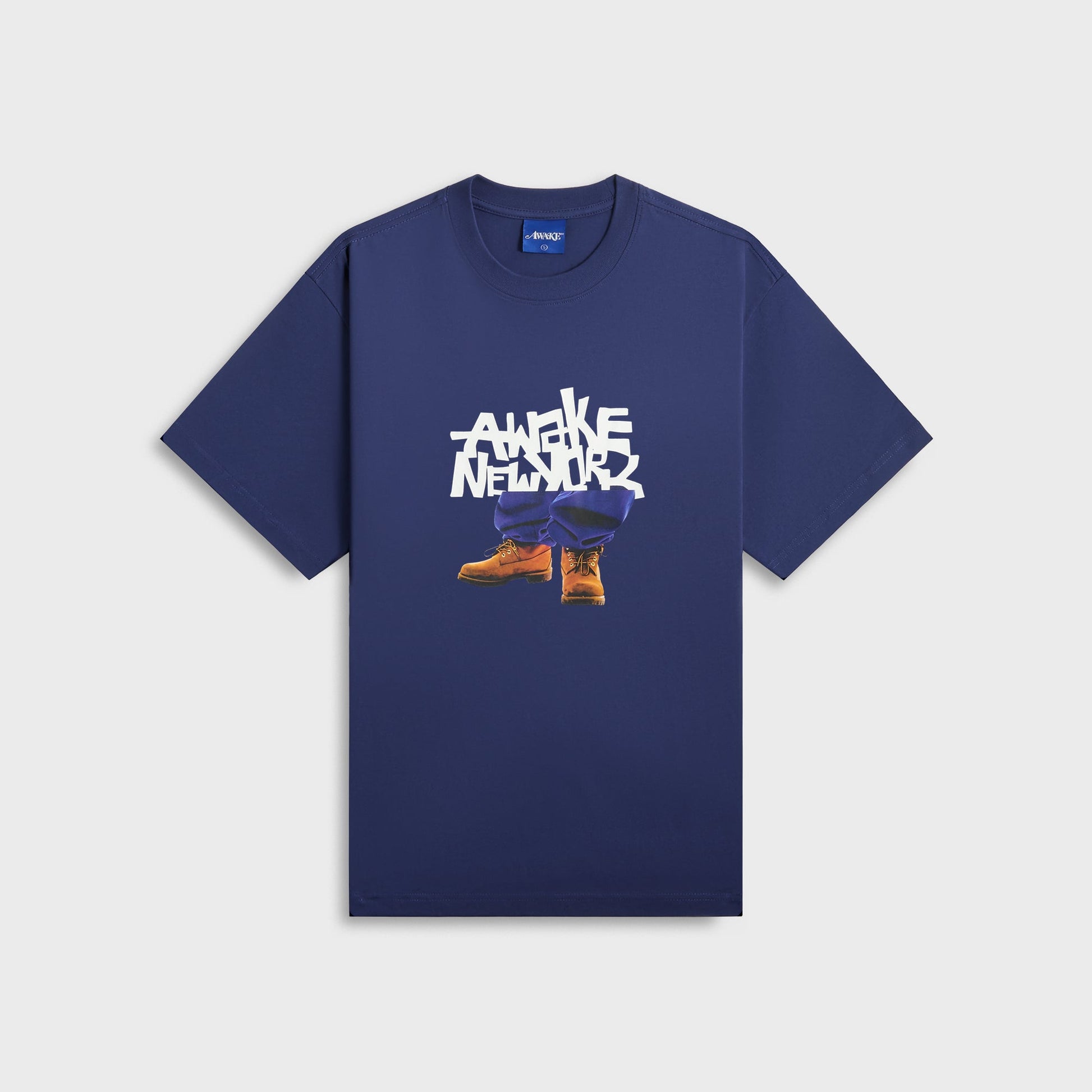 Men Kith Awake NY Stomper Tee - Navy