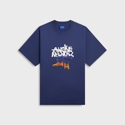 Men Kith Awake NY Stomper Tee - Navy