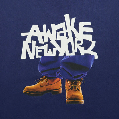Men Kith Awake NY Stomper Tee - Navy