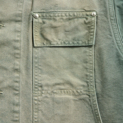Men Kith Auralee Organic Cotton Duck Blouson - Ash Green