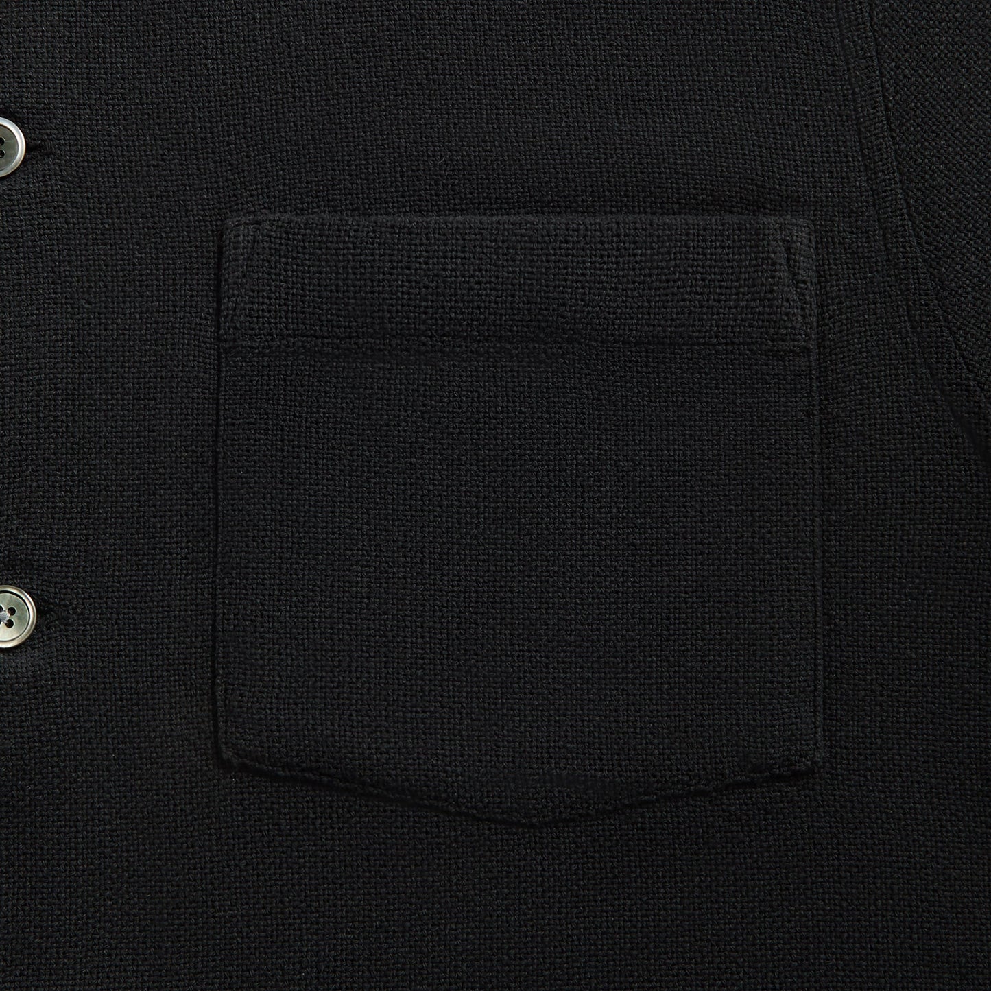 Men Kith Our Legacy Box Shirt - Black Crochet Weave