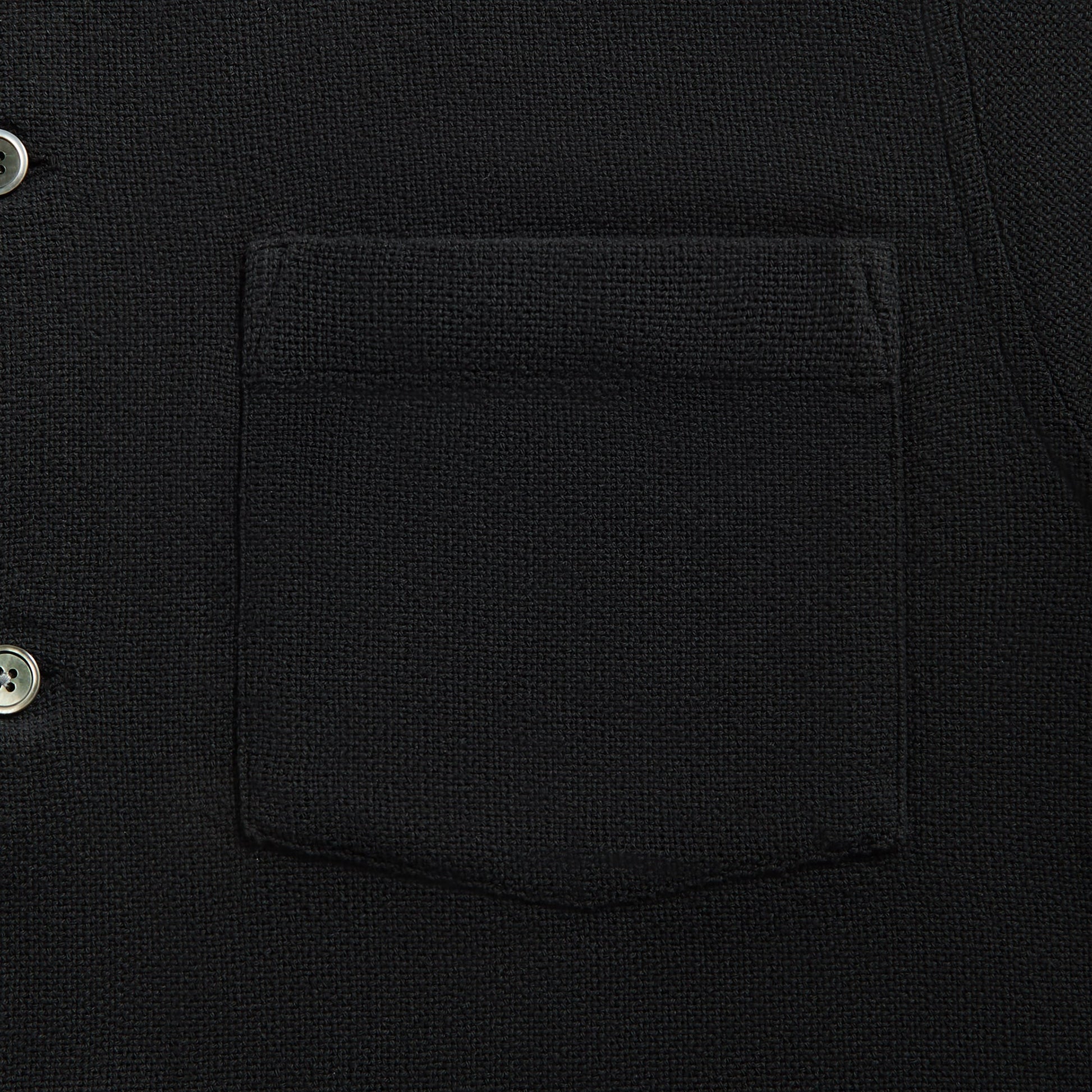 Men Kith Our Legacy Box Shirt - Black Crochet Weave